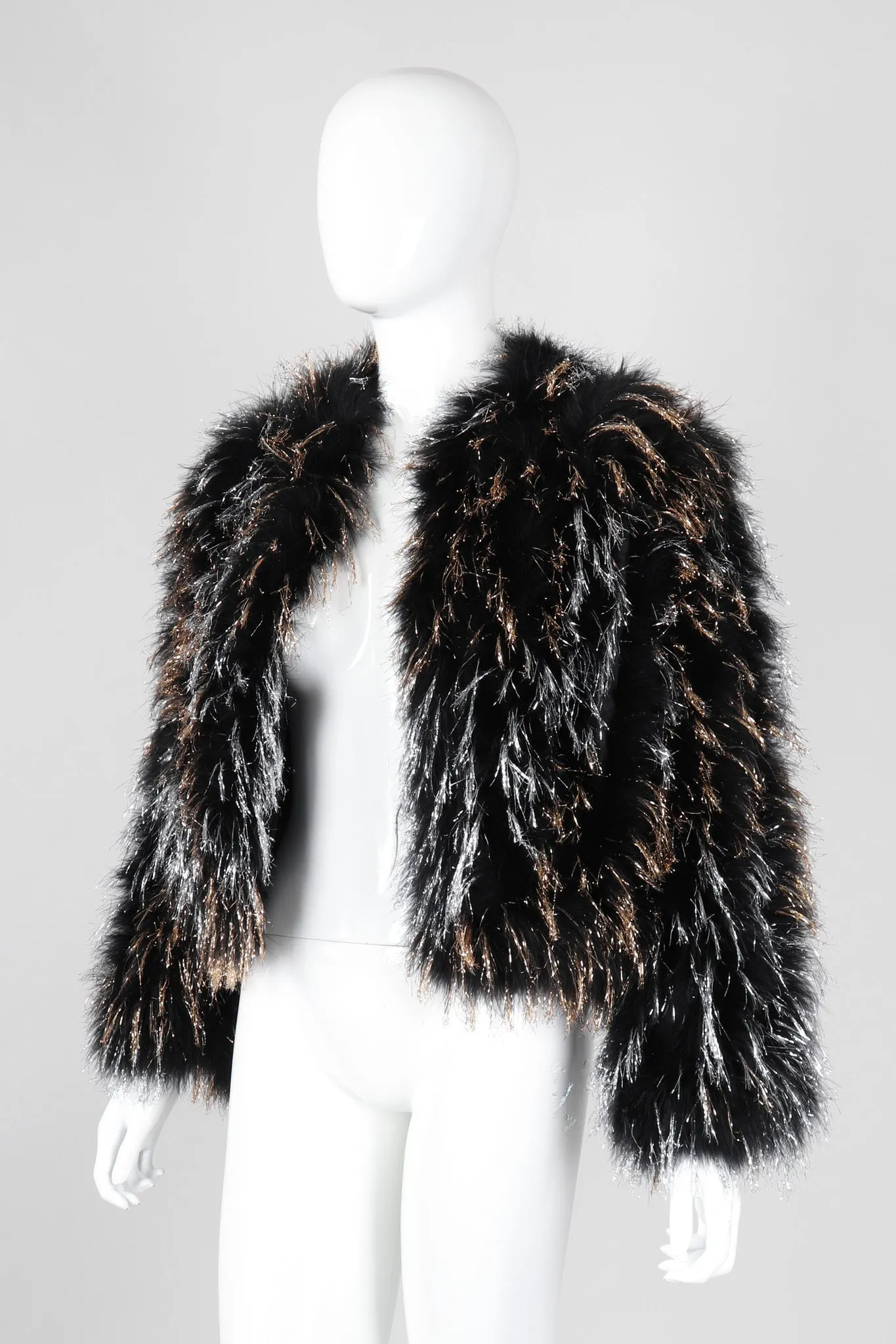 Metallic Marabou Tinsel Jacket
