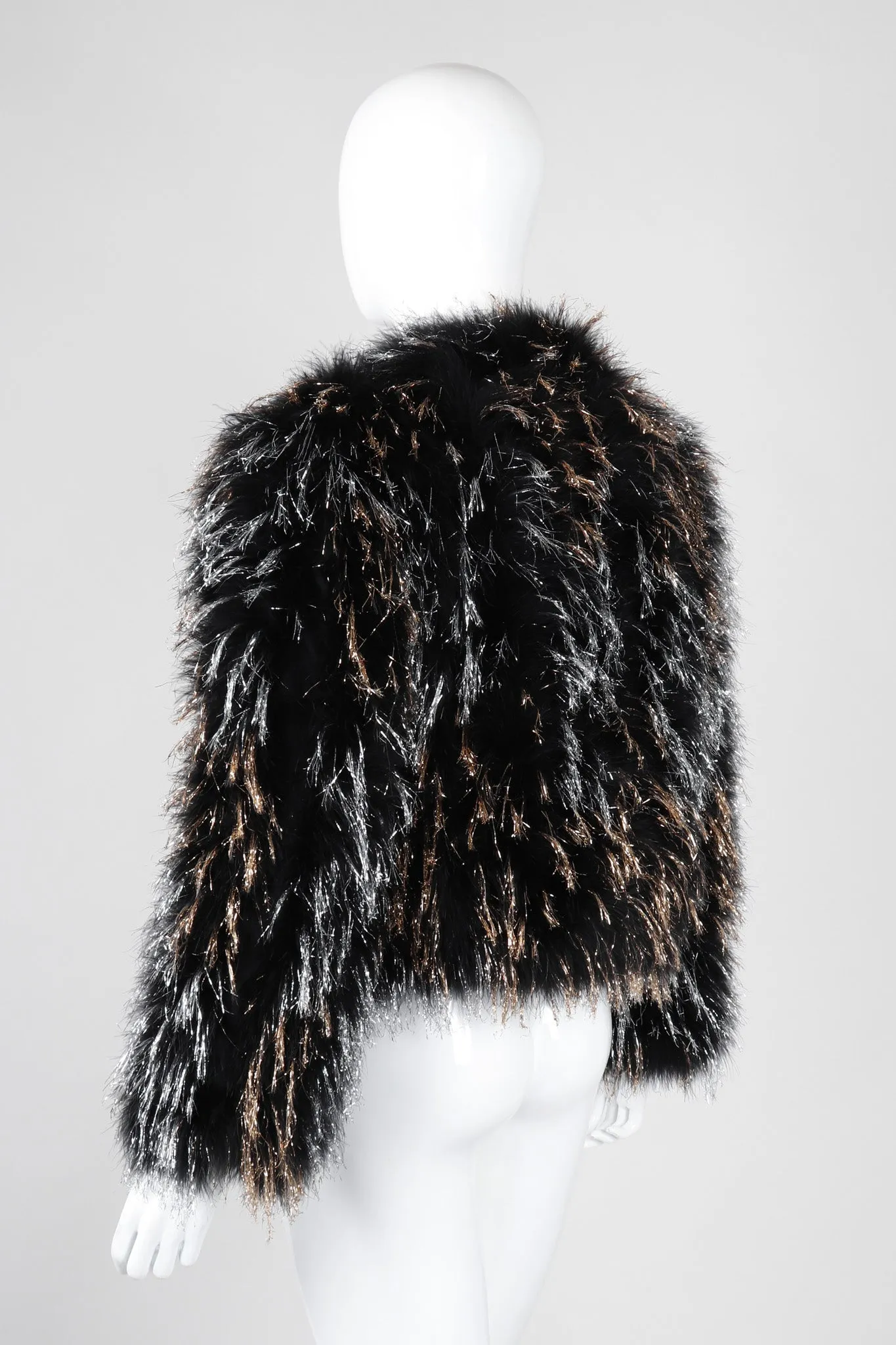 Metallic Marabou Tinsel Jacket