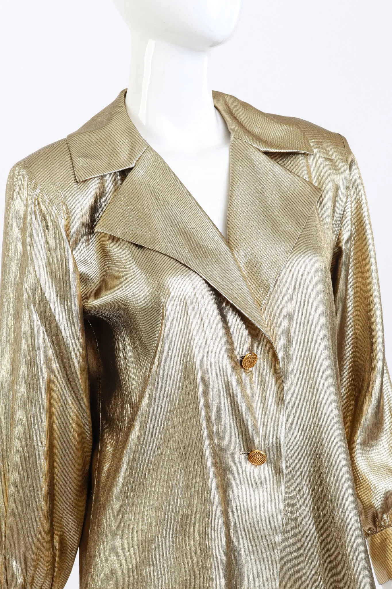 Metallic Silk Blouse