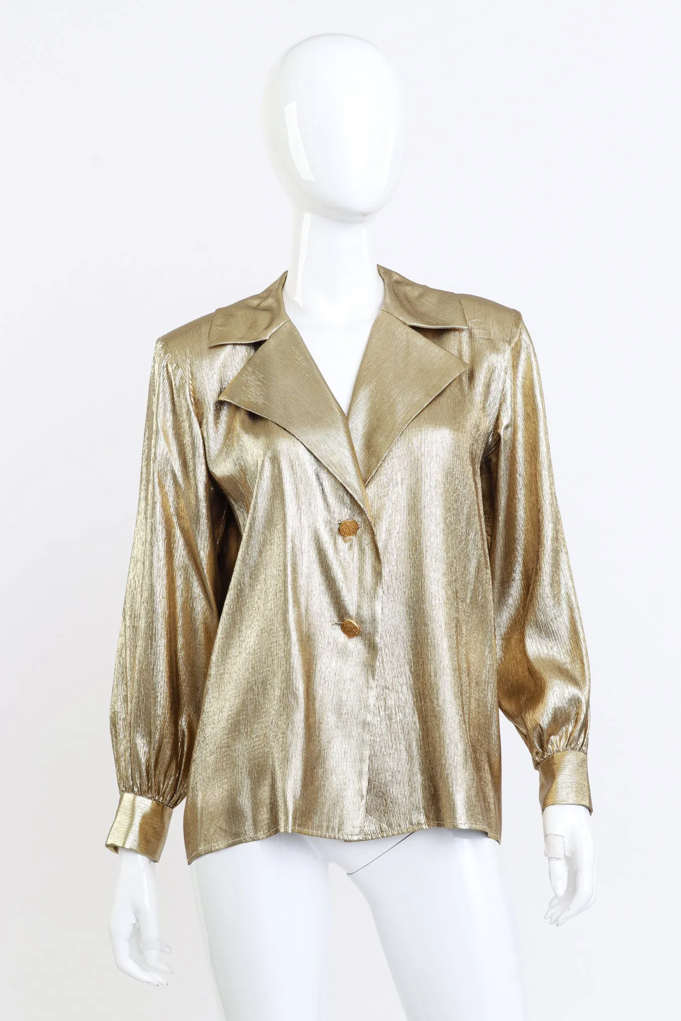 Metallic Silk Blouse