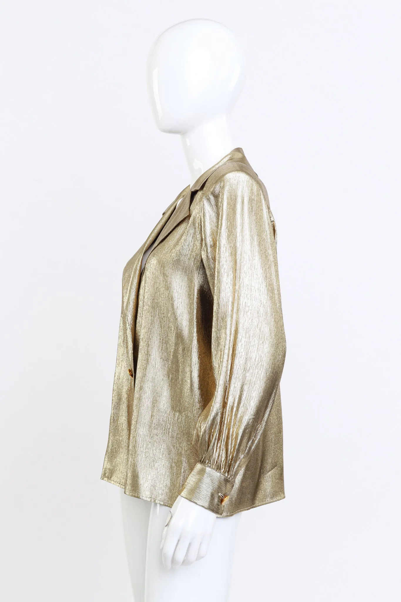 Metallic Silk Blouse