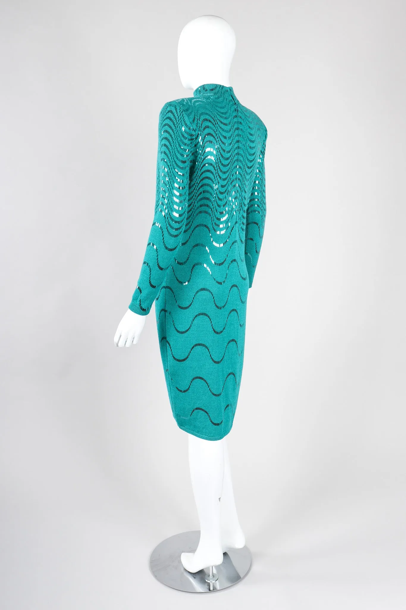 Metallic Waves Knit Dress