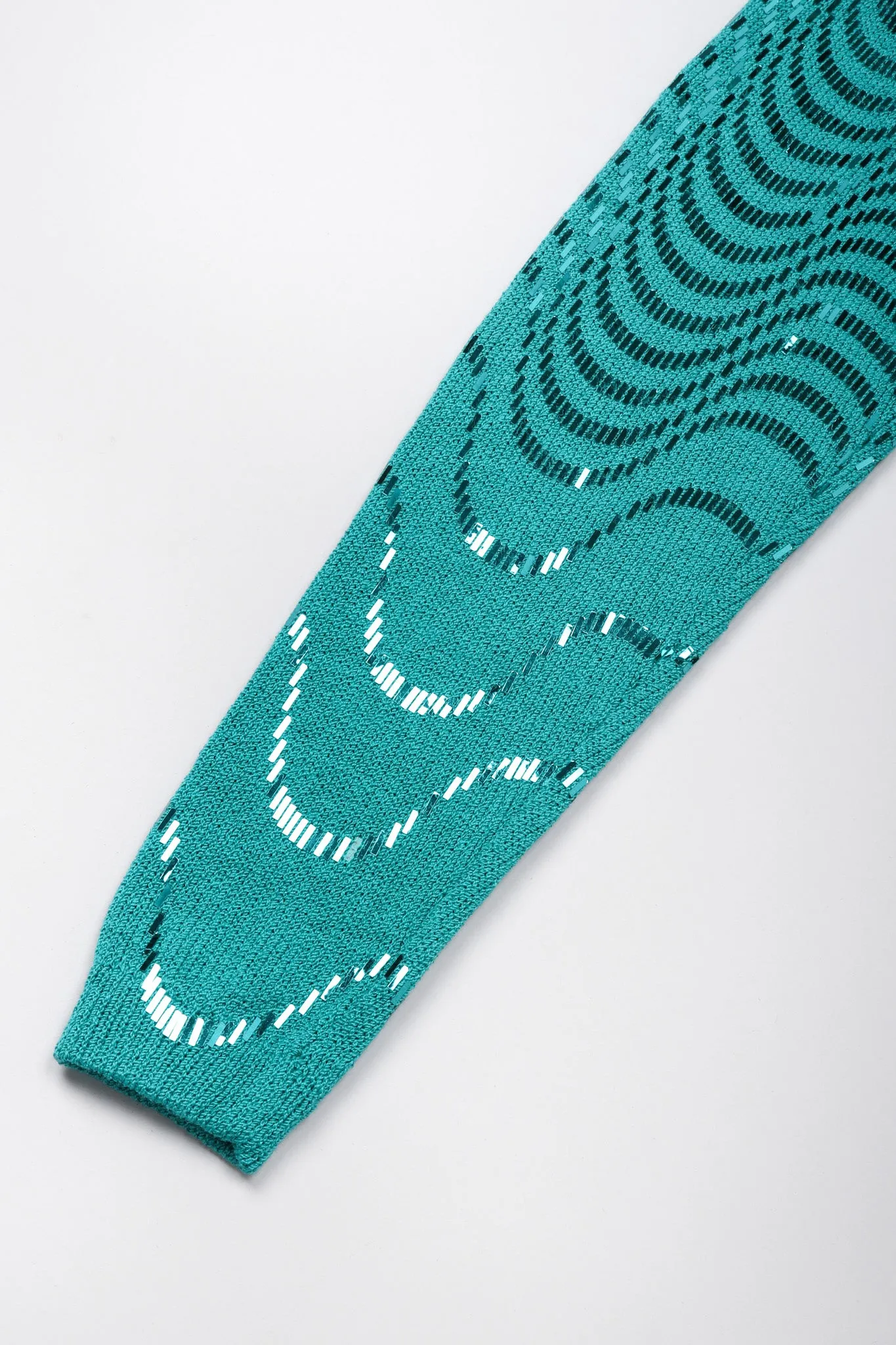 Metallic Waves Knit Dress