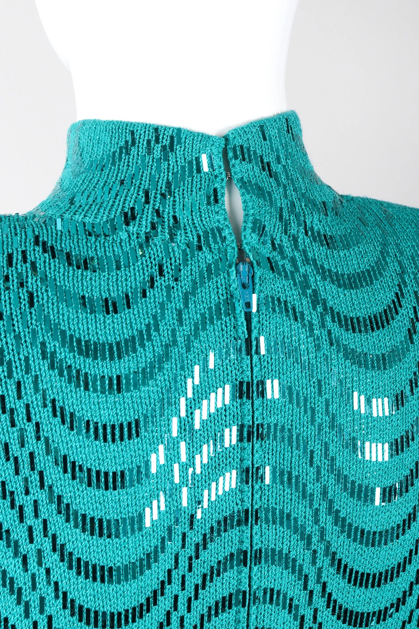 Metallic Waves Knit Dress