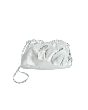 Mini Cloud Clutch in Silver