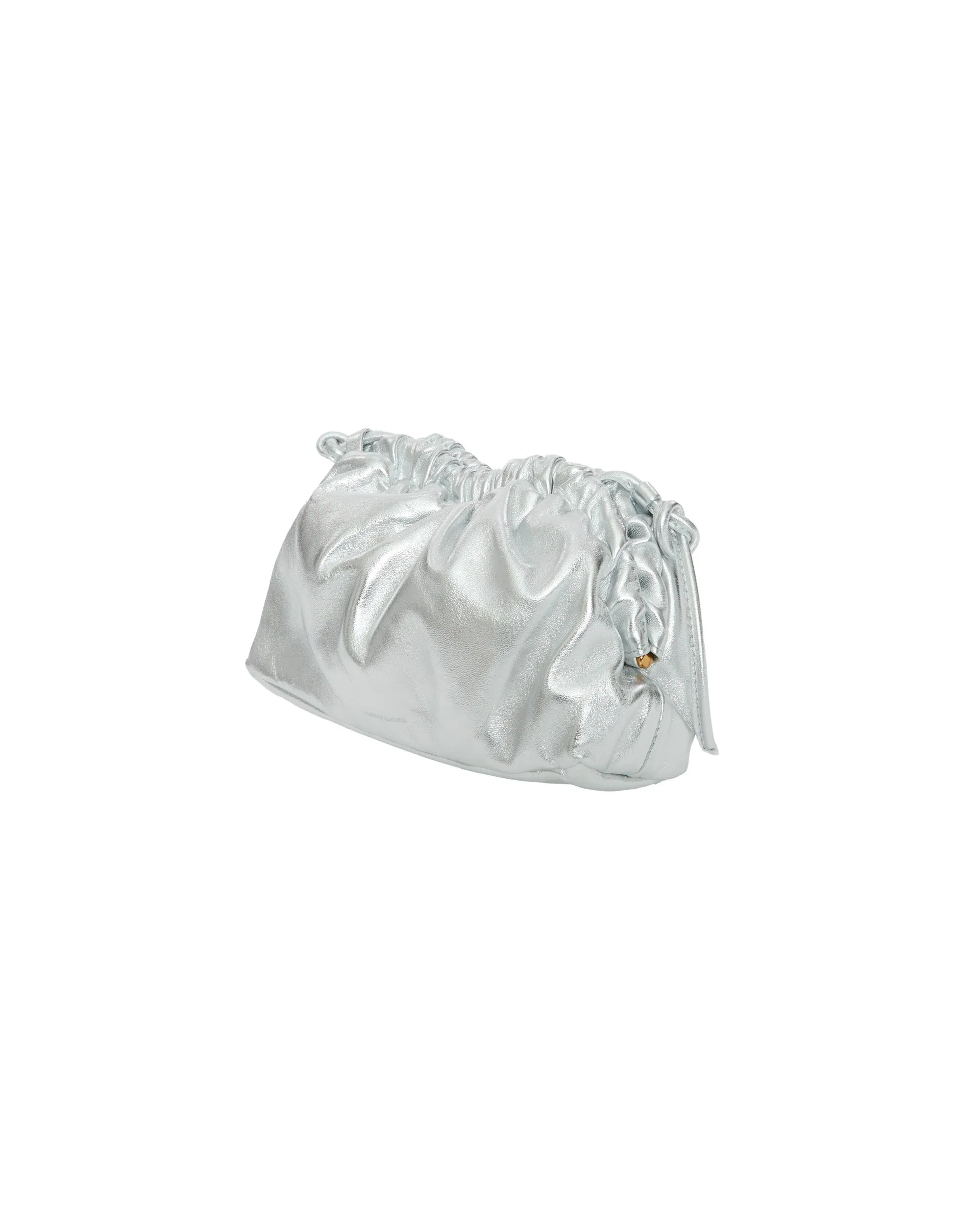 Mini Cloud Clutch in Silver