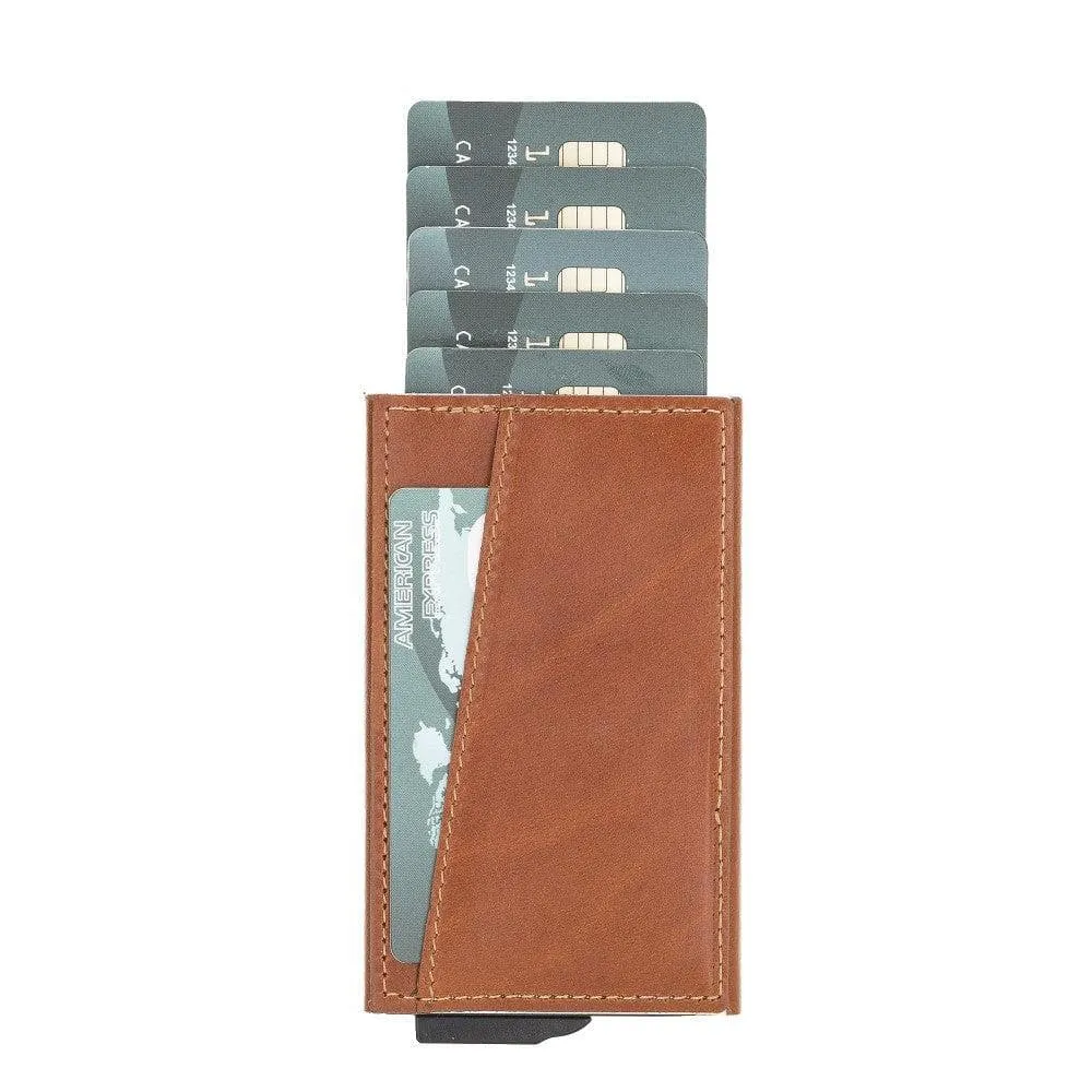 Mondello Genuine Leather Pop-Up Card Holder