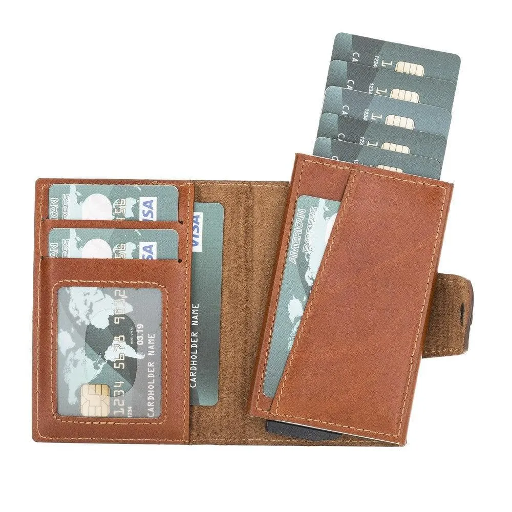 Mondello Genuine Leather Pop-Up Card Holder