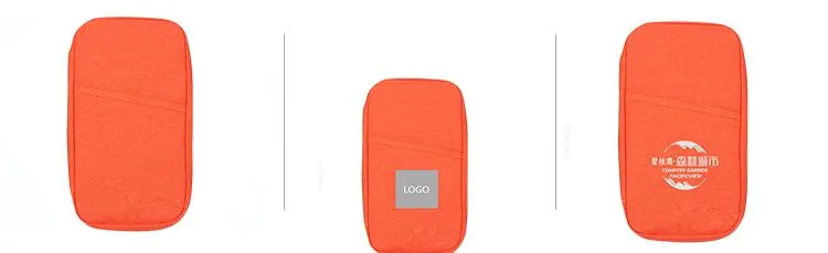 Multifunctional Travel Document Pouch With Zippered Closure