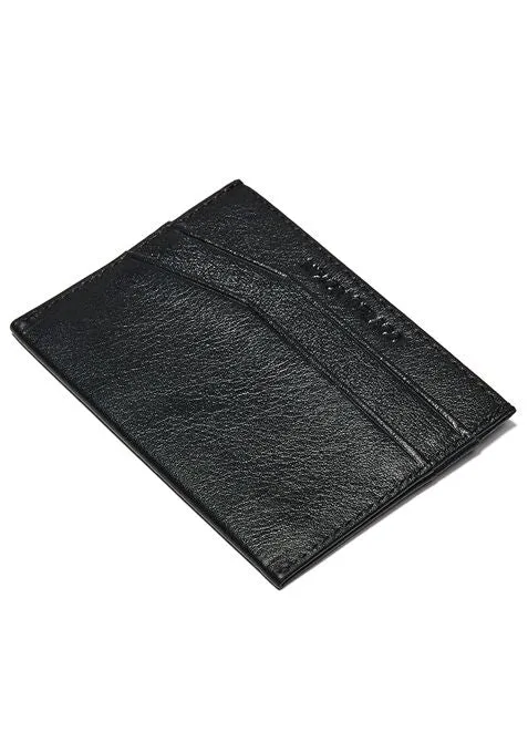 Nixon Flaco Leather Card Wallet - Black