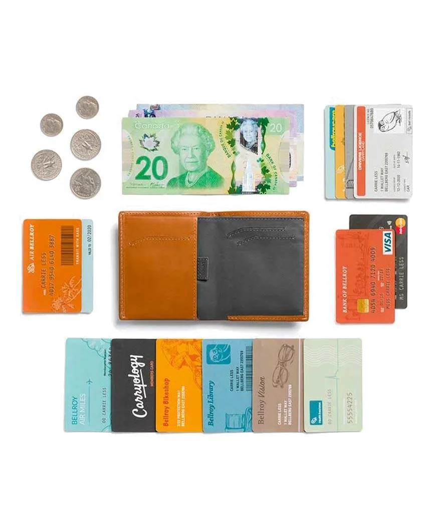 Note Sleeve Wallet RFID Caramal
