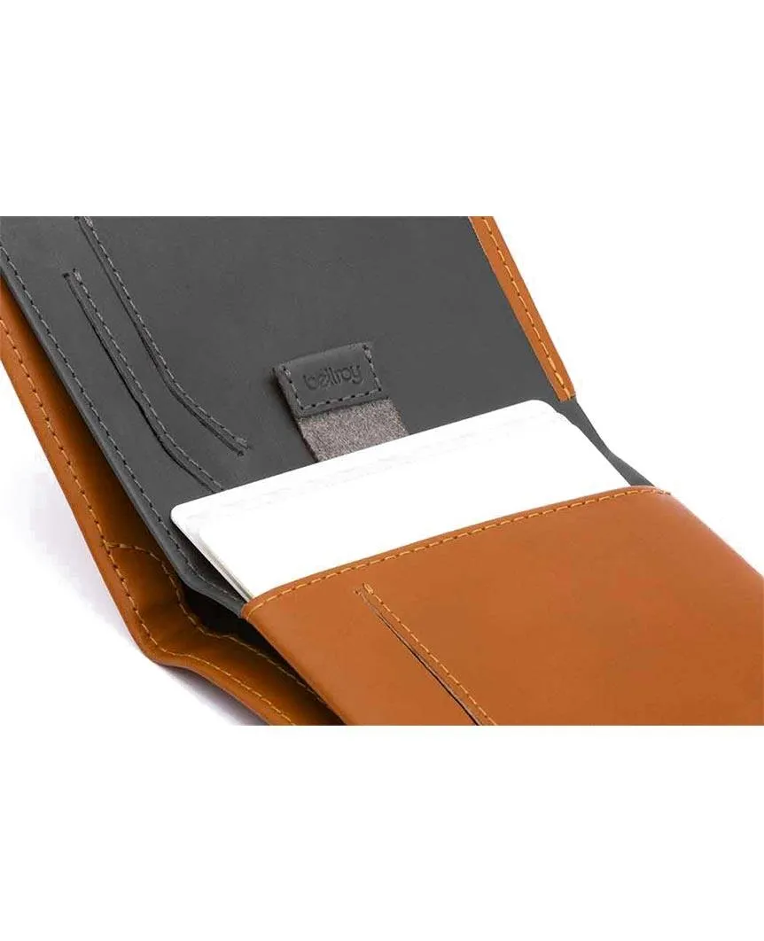 Note Sleeve Wallet RFID Caramal