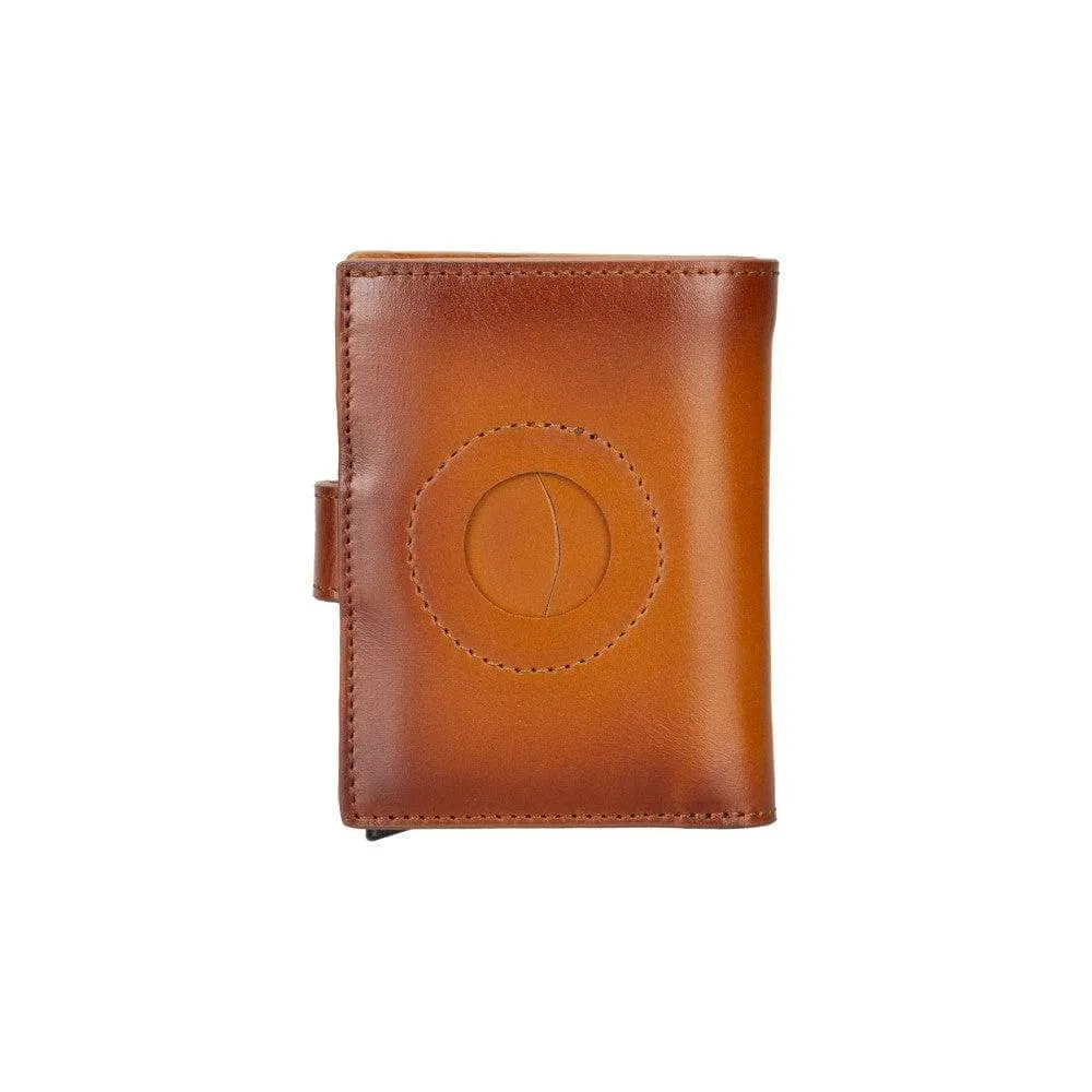 Palertag Zip Mechanical Genuine Leather Card Holder