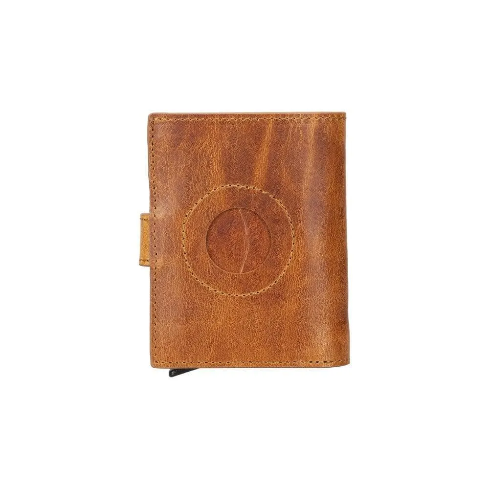 Palertag Zip Mechanical Genuine Leather Card Holder