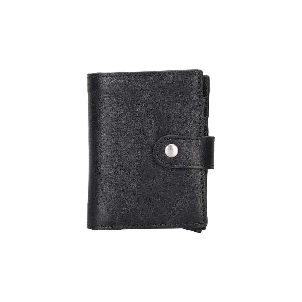 Palertag Zip Mechanical Genuine Leather Card Holder