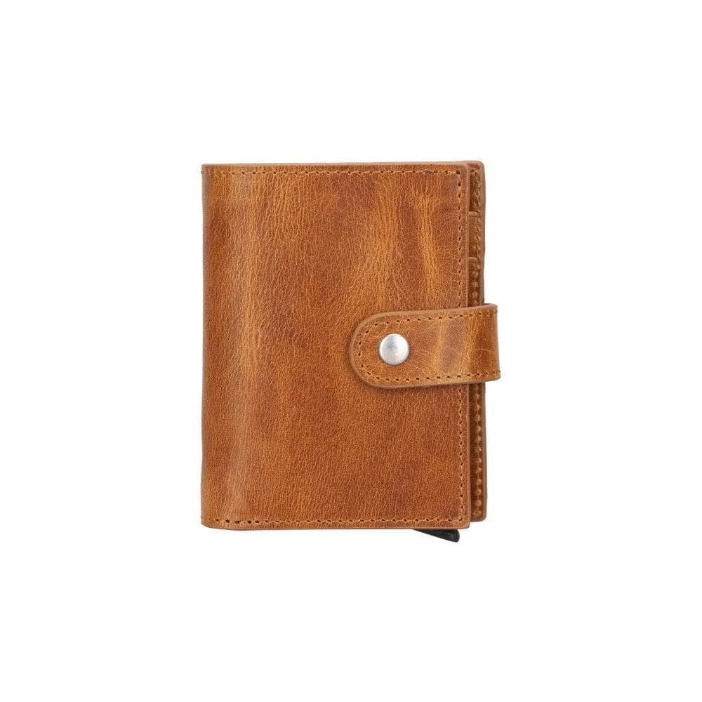 Palertag Zip Mechanical Genuine Leather Card Holder