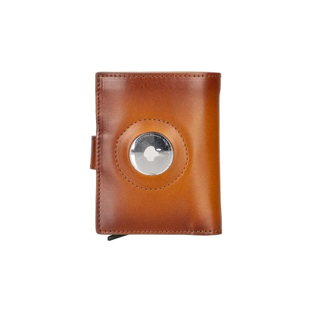 Palertag Zip Mechanical Genuine Leather Card Holder