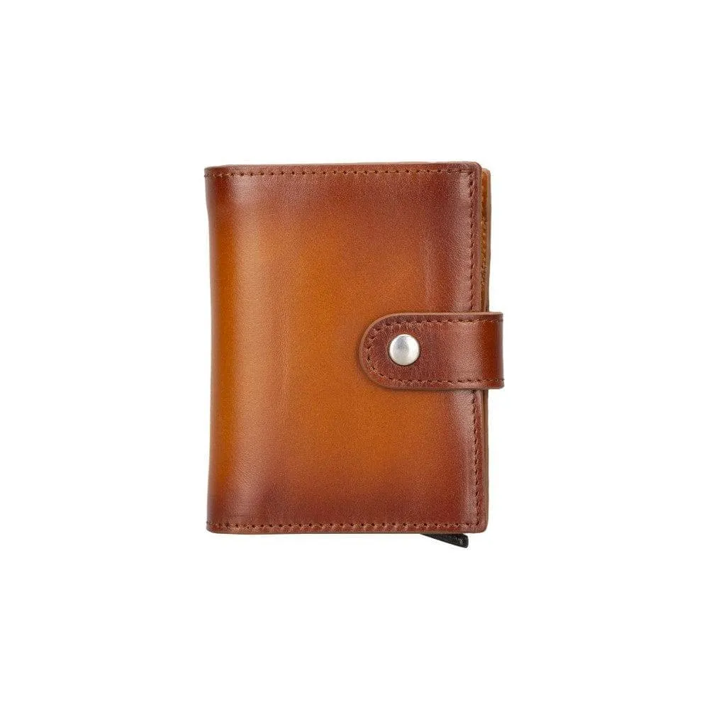 Palertag Zip Mechanical Genuine Leather Card Holder