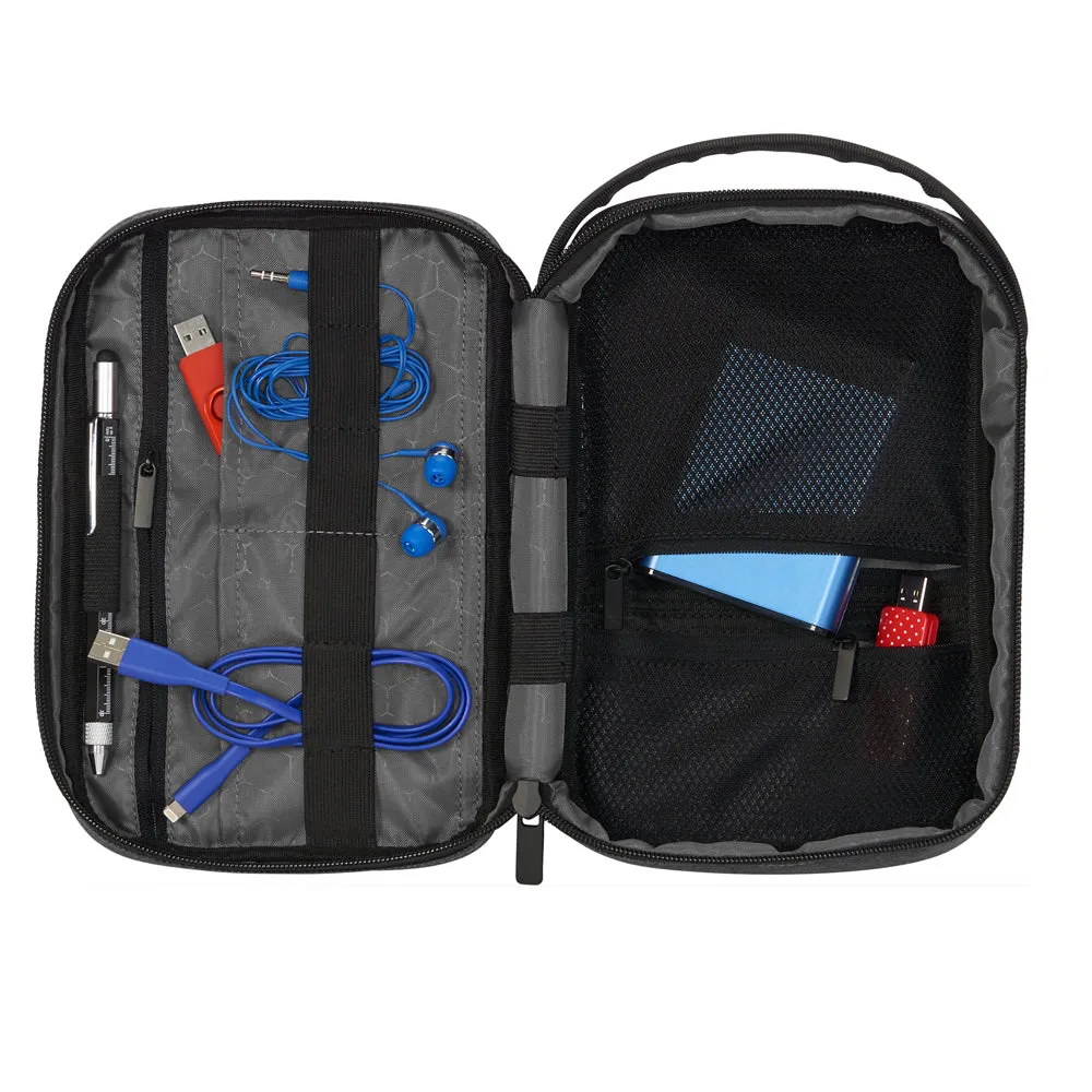 Personalized Tech Organizer - Travel Pouch - Electronic Cable Organizer Bag