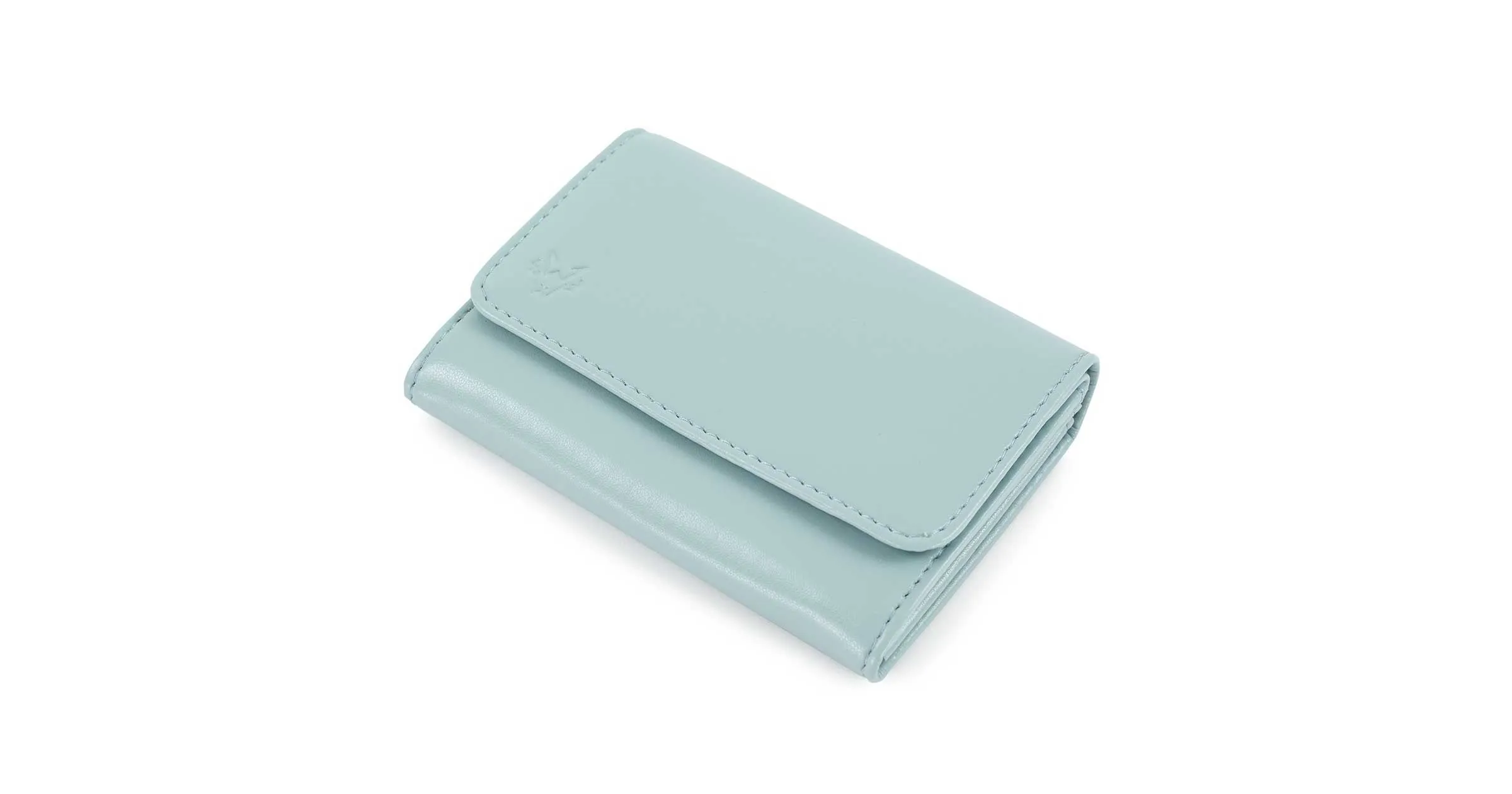 Portman Vegan Corn Leather Purse | Sea Glass
