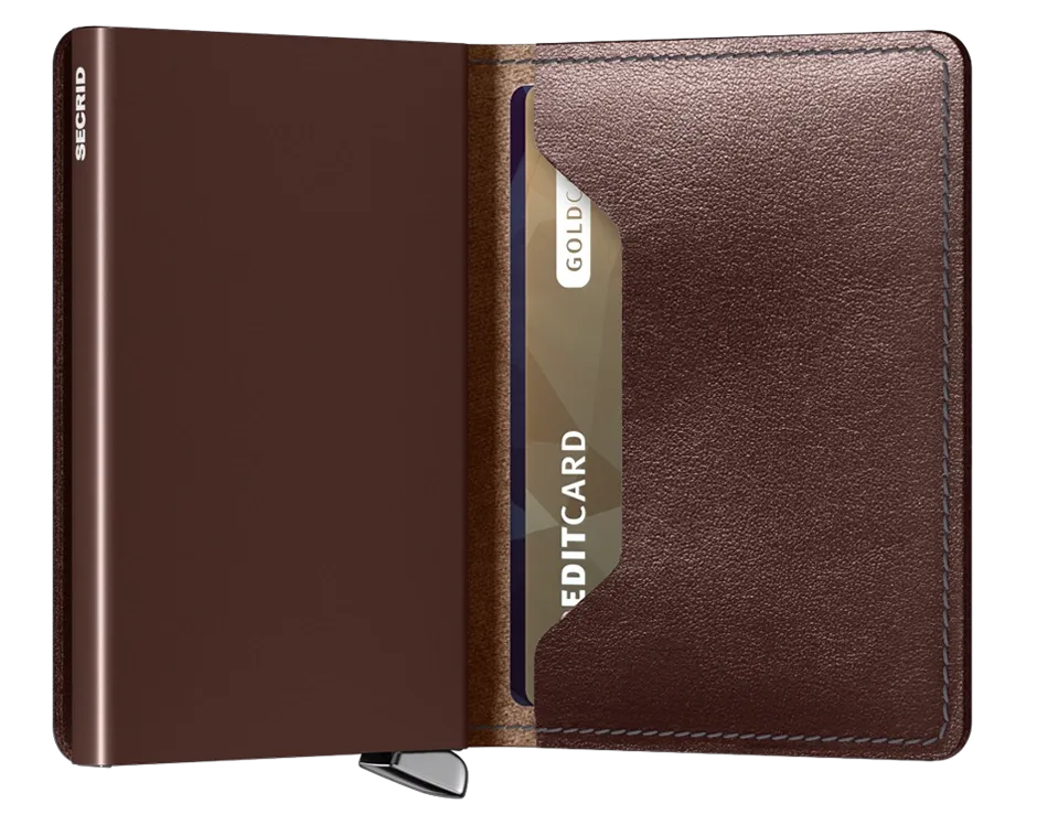 Premium Slimwallet Dusk Dark Brown