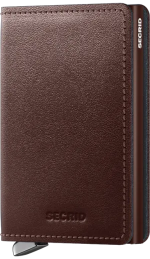 Premium Slimwallet Dusk Dark Brown