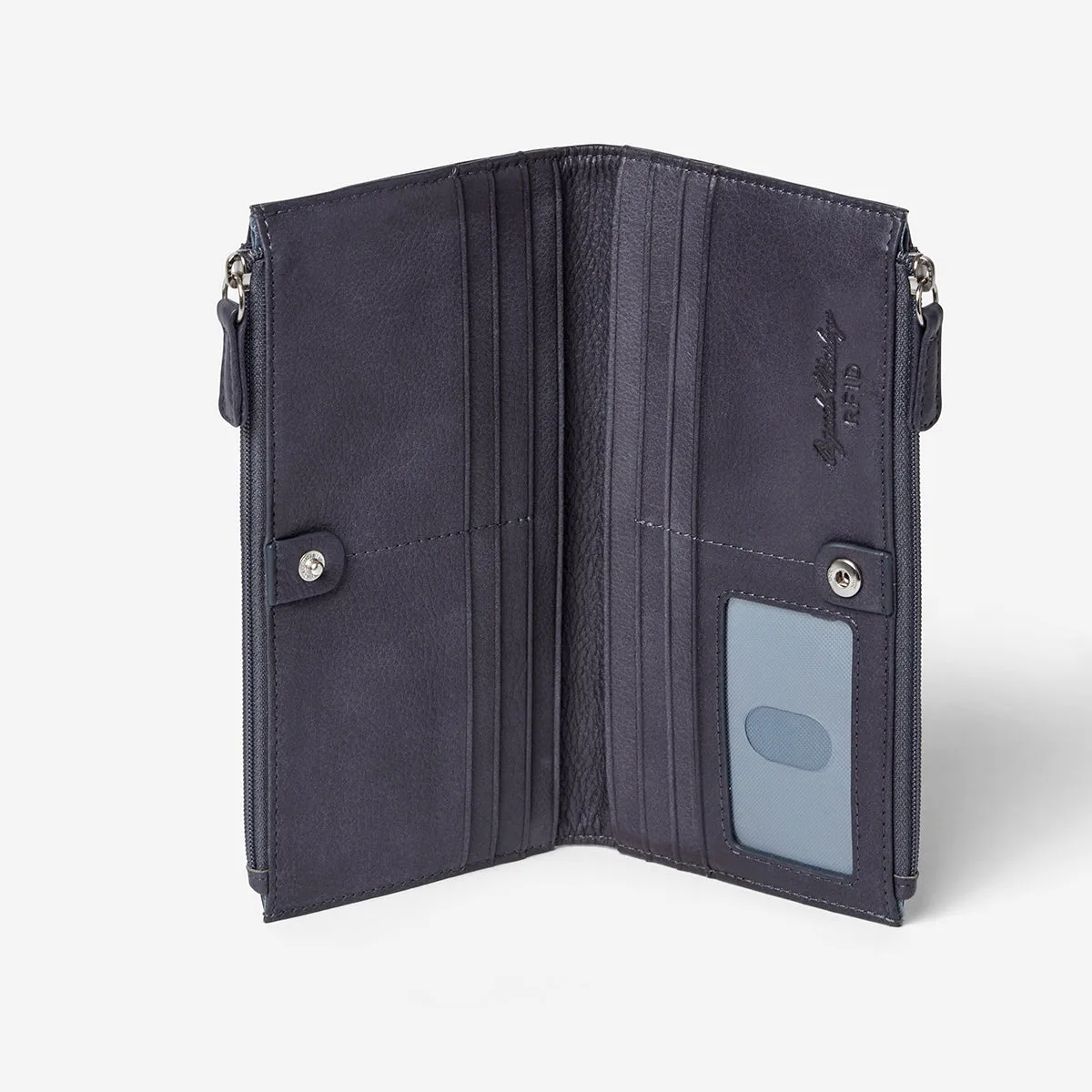 RFID Double Zip Clutch Wallet - ALL SALES FINAL