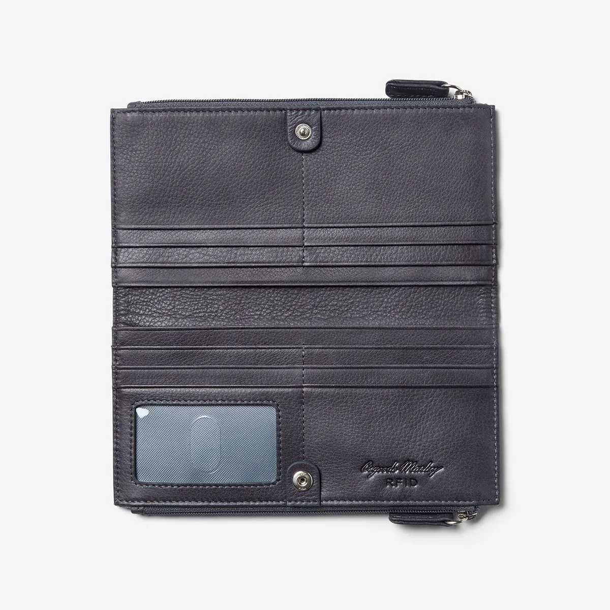 RFID Double Zip Clutch Wallet - ALL SALES FINAL