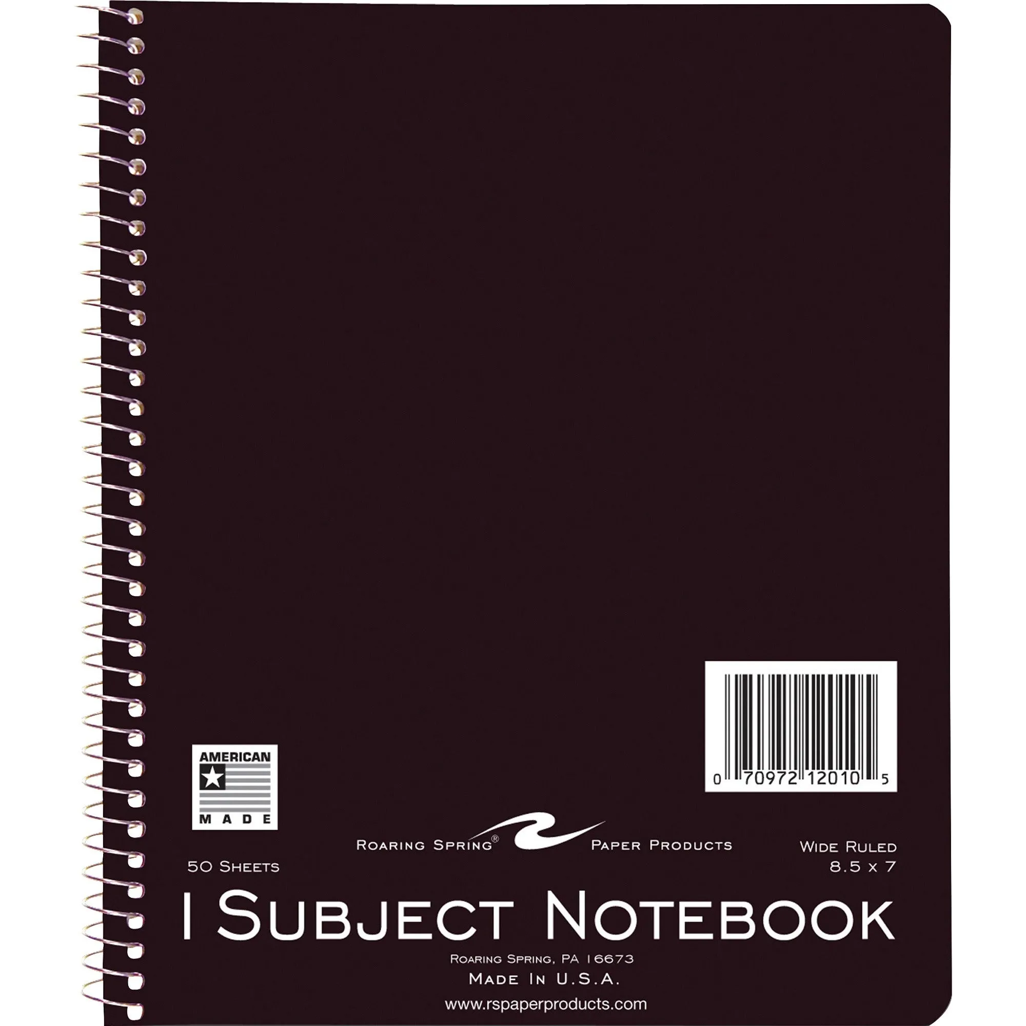 Roaring Spring 1-Subject Spiralbound Notebook