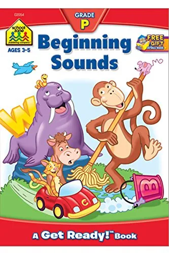 SCHOOL ZONE - Beginning Sounds Get Ready Books - 32 Pages