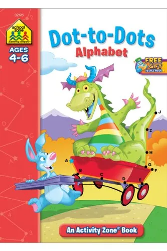 SCHOOL ZONE - Dot-to-Dots Alphabet Activity Zone Workbook  - 32 Pages