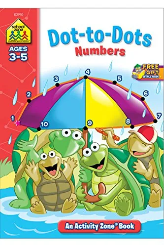 SCHOOL ZONE - Dot-to-Dots Numbers Activity Zone Workbook - 32 Pages
