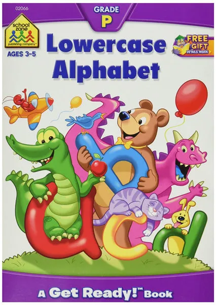 SCHOOL ZONE - Lowercase Alphabet Preschool Workbooks - 32 Pages