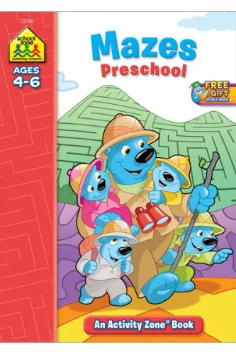 SCHOOL ZONE - Mazes Preschool Activity Zone Workbook - 32 Pages