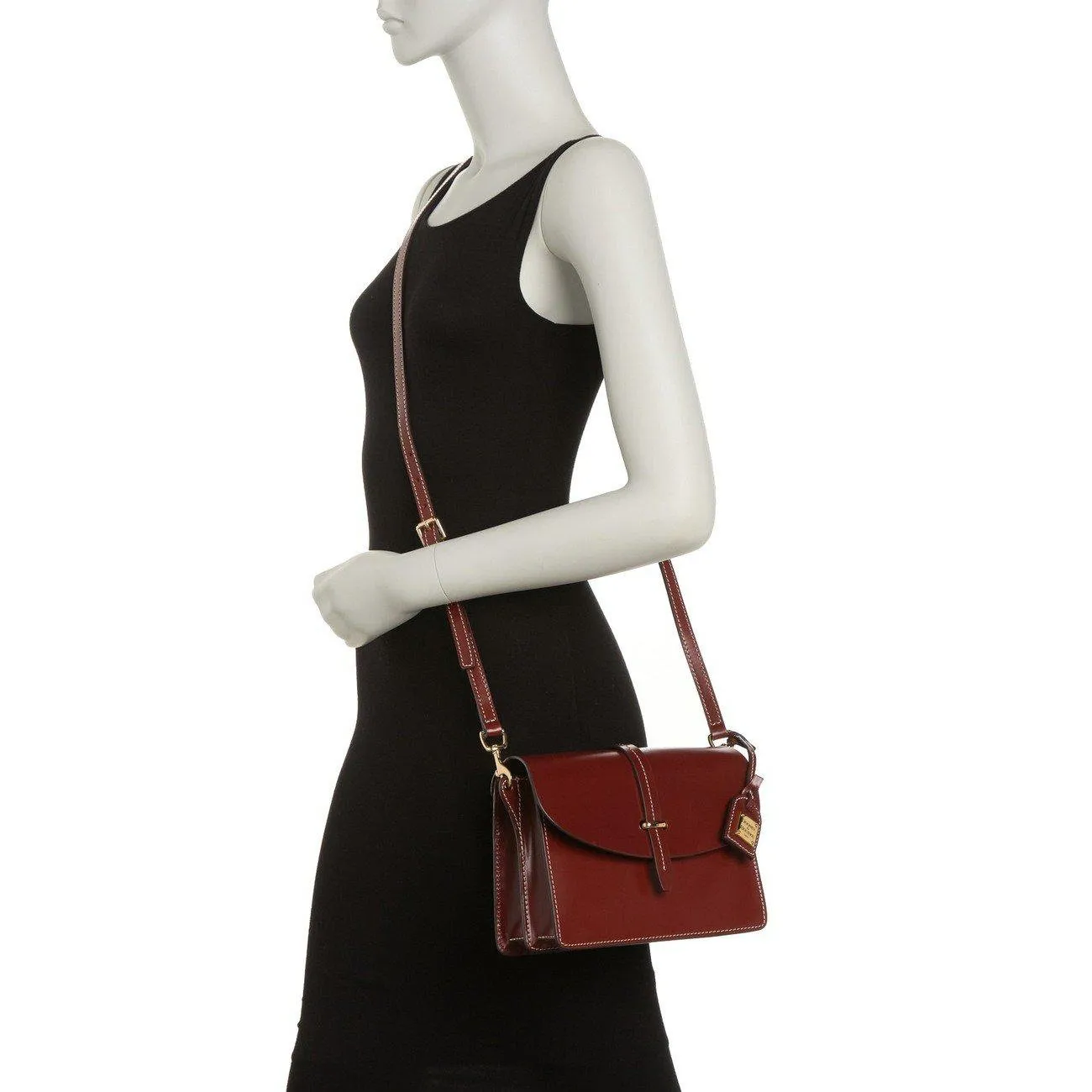 Selleria Oxblood Leather Flap Crossbody