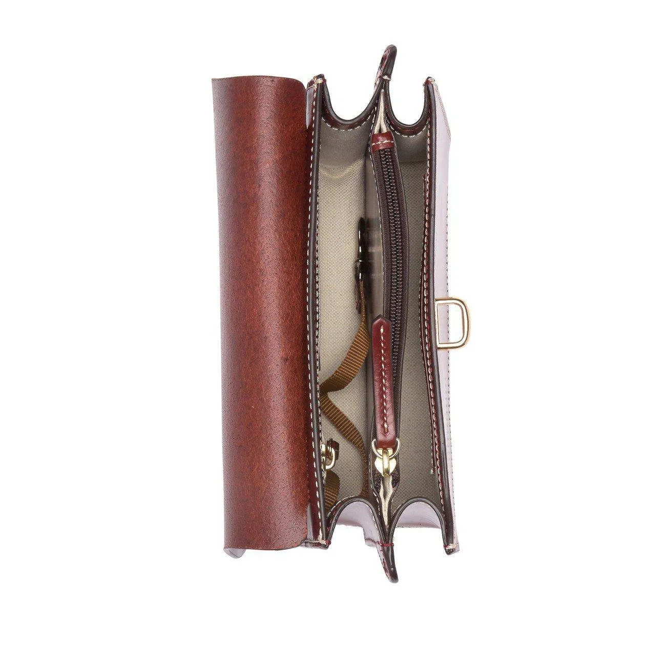 Selleria Oxblood Leather Flap Crossbody