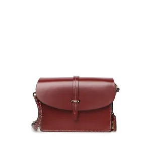 Selleria Oxblood Leather Flap Crossbody