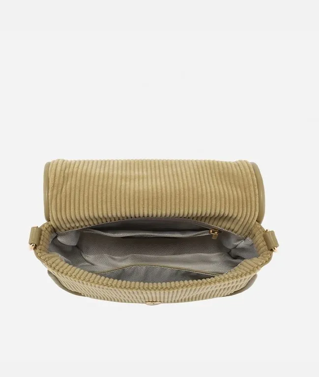 Serena Two-Tone Crossbody with Nylon Strap Handbag Purse