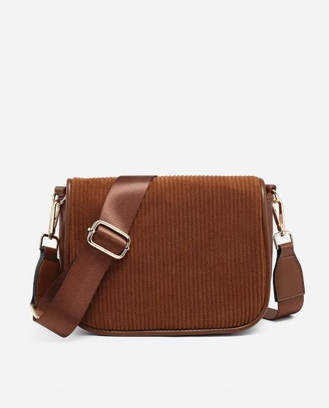 Serena Two-Tone Crossbody with Nylon Strap Handbag Purse