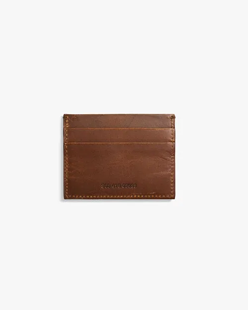 SHINOLA | 5 Pocket Card Case Navigator Wallet | Brown