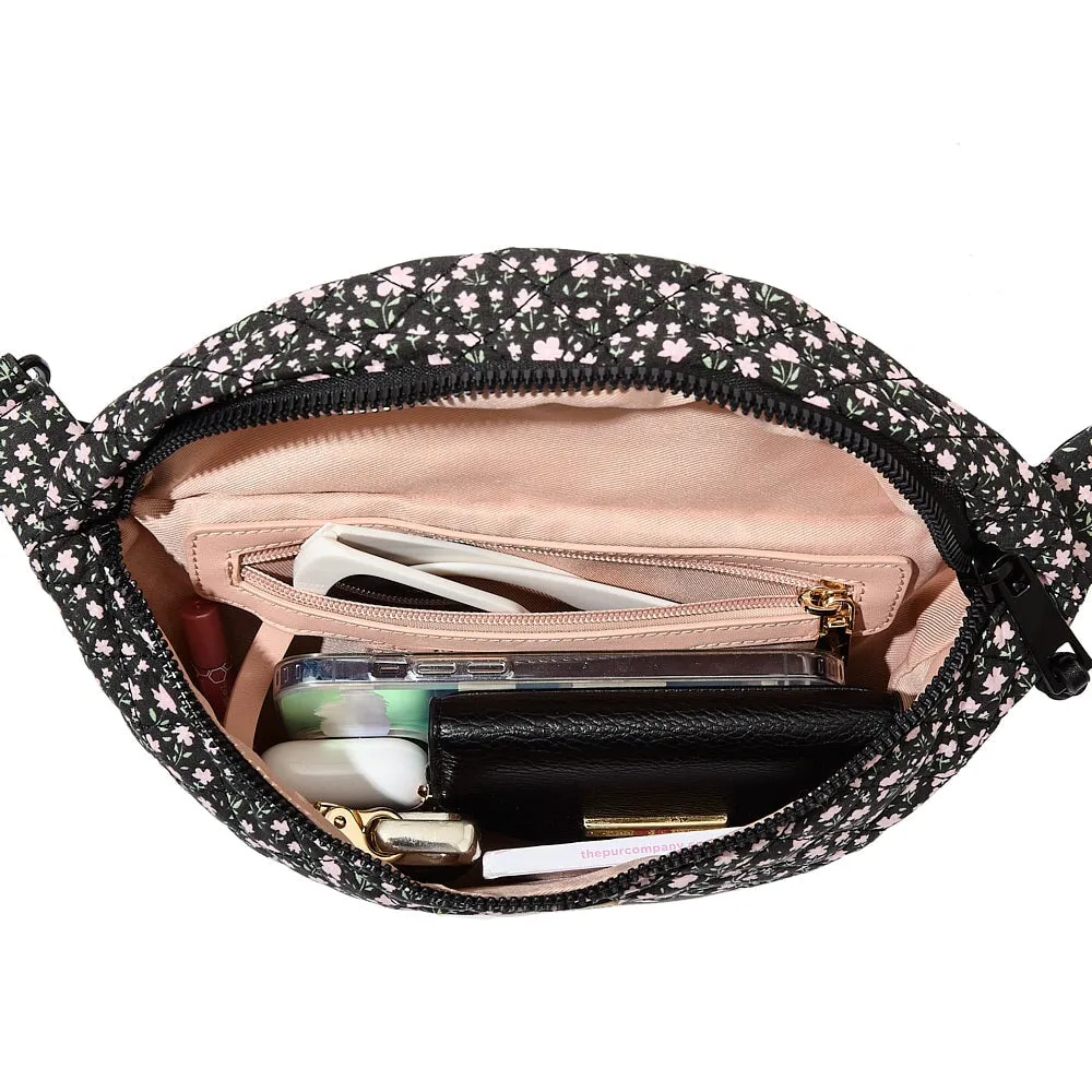 Sidekick Quilted Black Floral