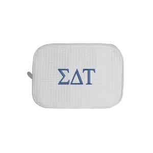 Sigma Delta Tau Waffle Weave Cosmetic Bag