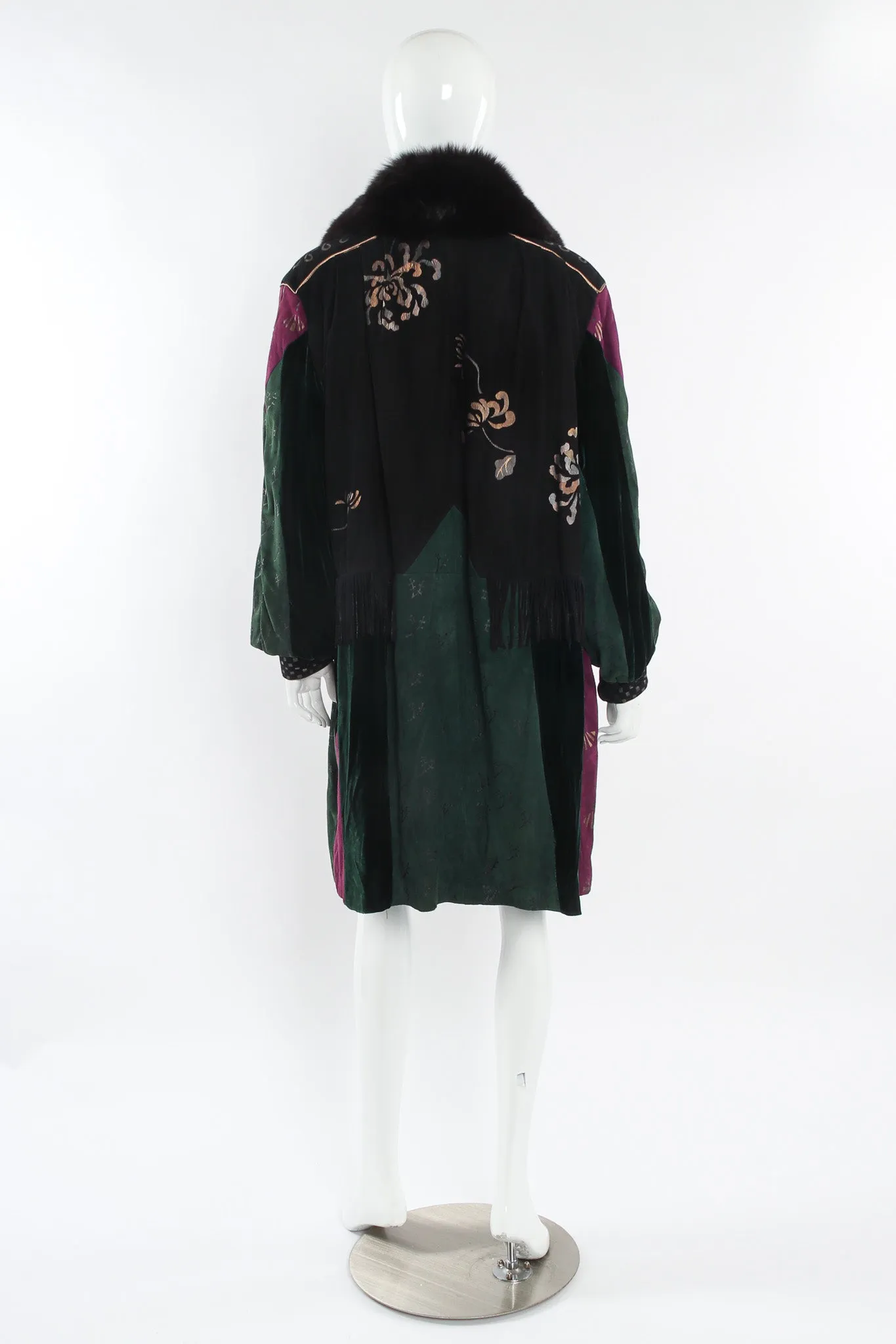 Suede & Velvet Patchwork Jacket