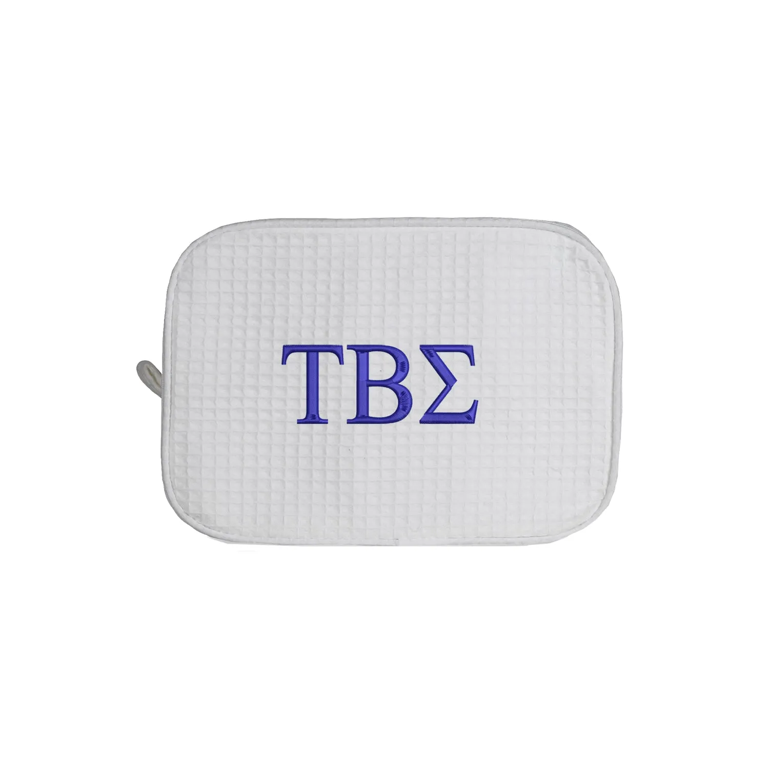 Tau Beta Sigma Waffle Weave Cosmetic Bag