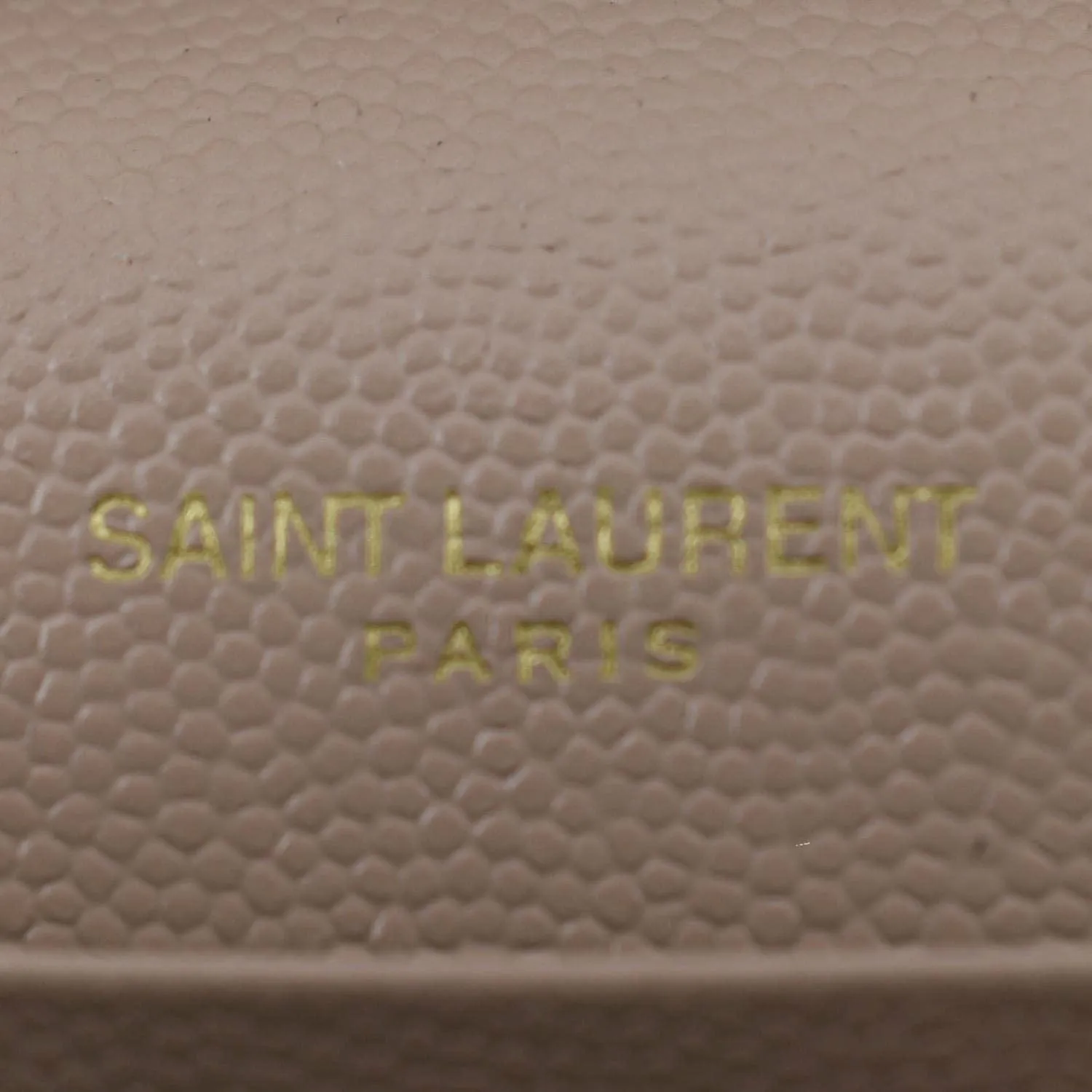 YVES SAINT LAURENT Cassandre Chain Wallet Leather Crossbody Bag Pink