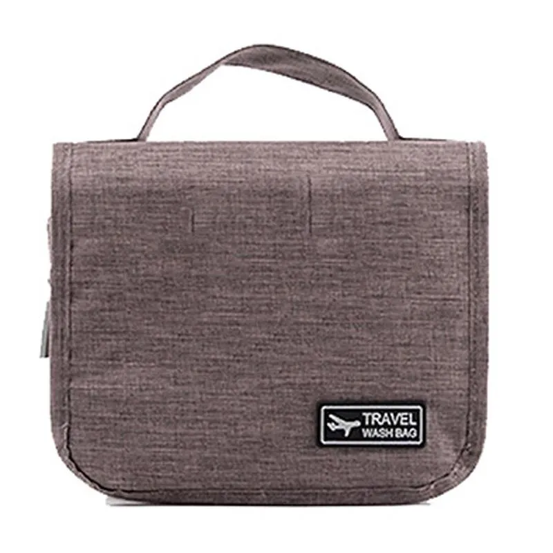 Zippered Cosmetic Bag With Hanging Hook